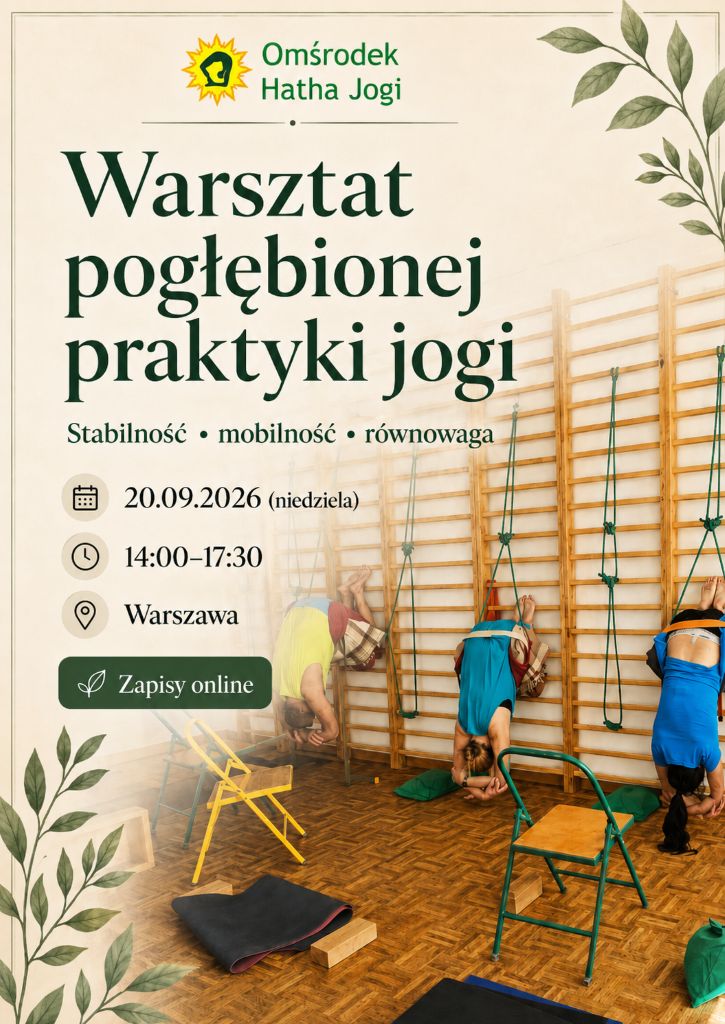 Warsztat pogłębionej praktyki jogi - zapisy