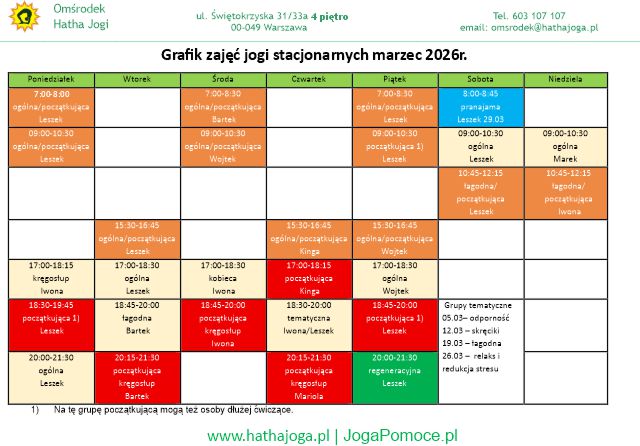 grafik jogi stacjonarne marzec 2026
